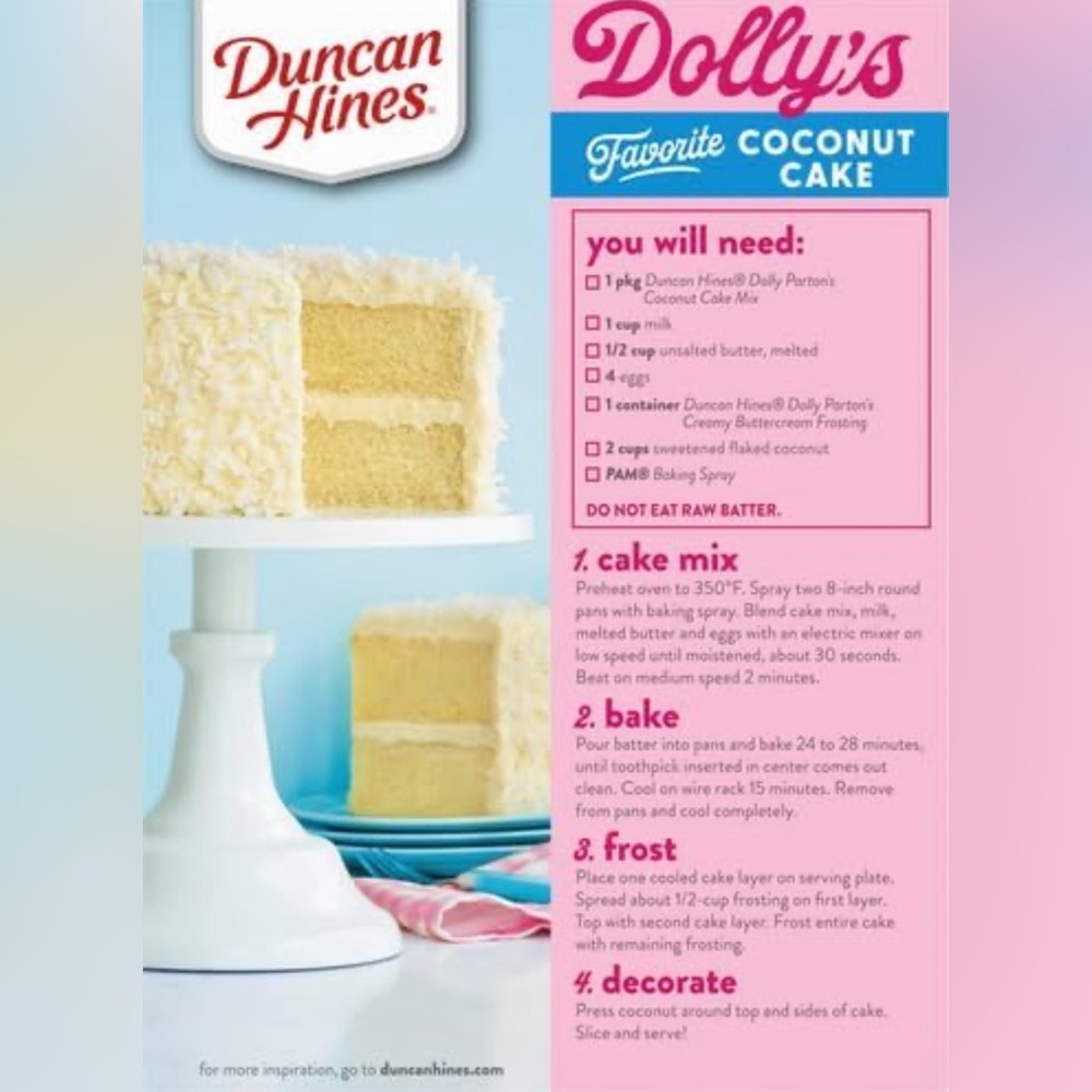Dolly Parton Coconut Cake Southern Style - Picture 3 of 4